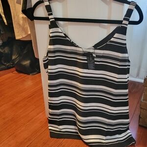 White House Black Market Striped Tank Top